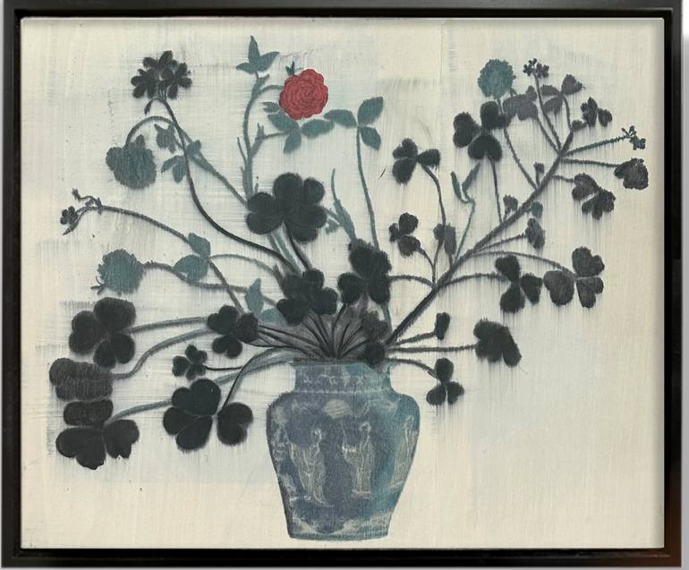 Original Contemporary Floral Painting by Karen Clark