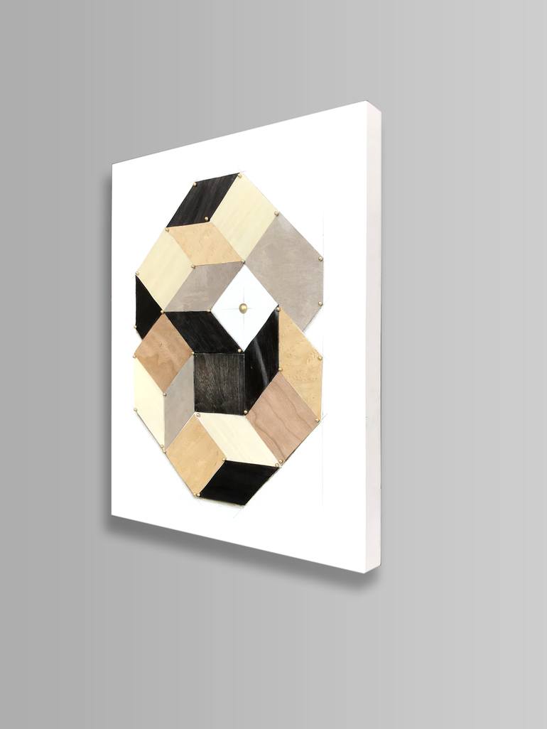 Original Geometric Collage by karen clark