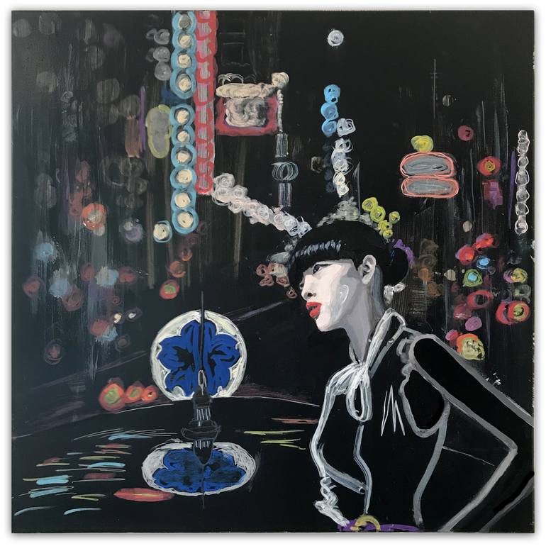 The Stars Come Out at Night II Painting by karen clark | Saatchi Art