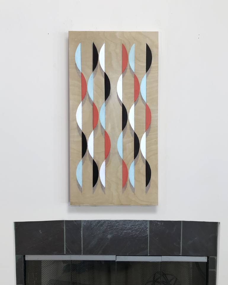 Original Geometric Painting by karen clark