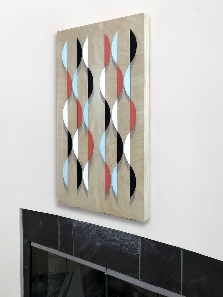 Original Geometric Painting by karen clark