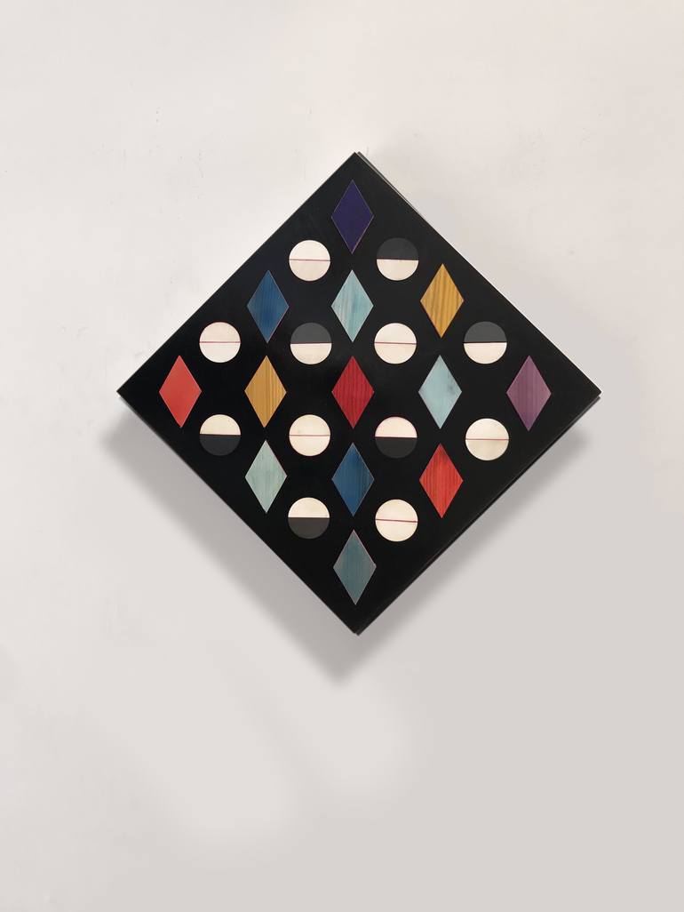 Original Geometric Collage by karen clark