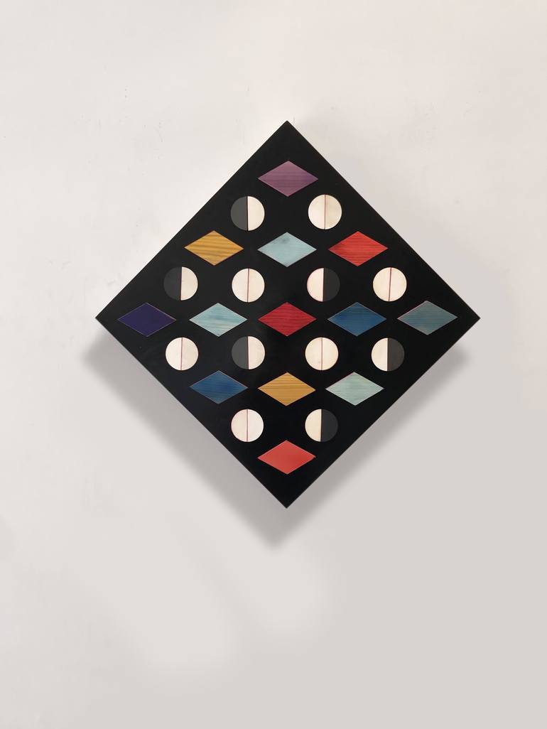 Original Geometric Collage by karen clark