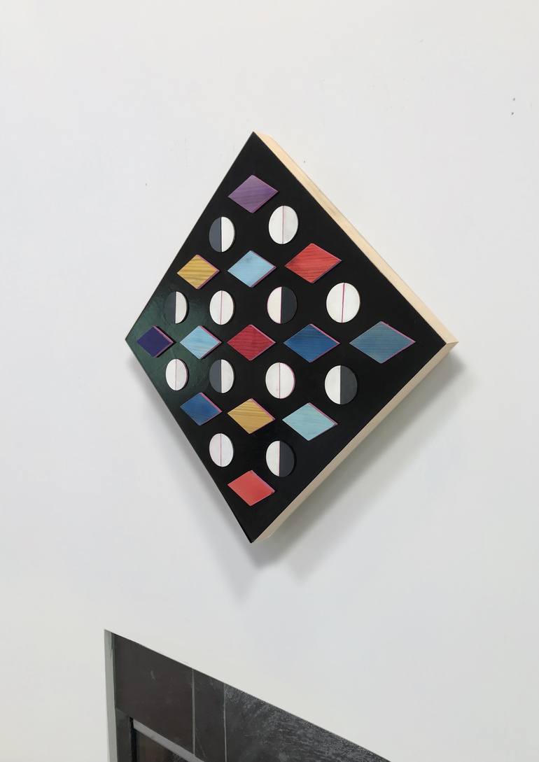 Original Geometric Collage by karen clark