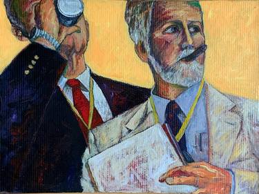 Original Expressionism Men Paintings by Toby Tover