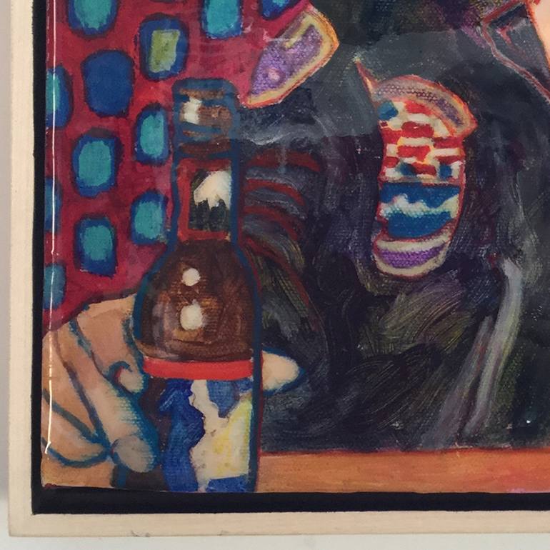 Original Expressionism Men Painting by Toby Tover