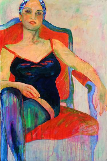 Original Expressionism Women Paintings by Toby Tover