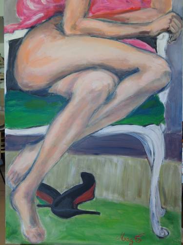 Original Figurative Body Painting by Magali Tramier