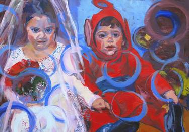 Original Figurative Children Paintings by Jay Finger