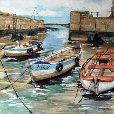 Original Documentary Seascape Painting by Alan Kilpin