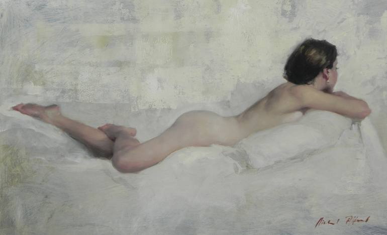 Original Figurative Nude Painting by Michael Alford