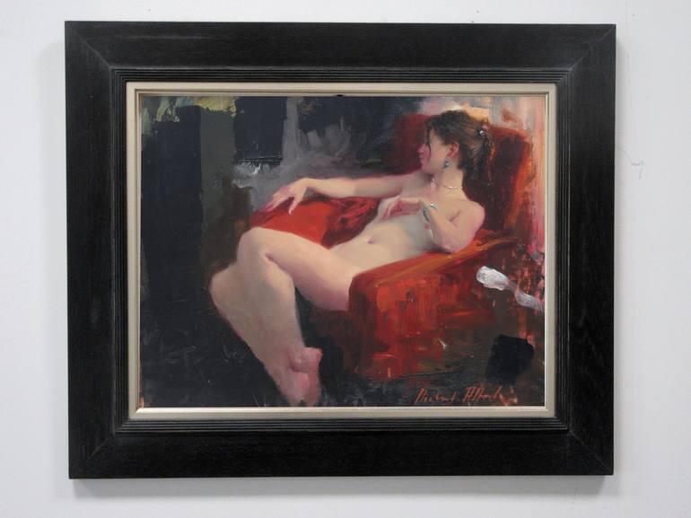 Original Figurative Nude Painting by Michael Alford