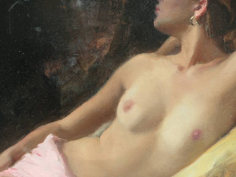 Original Figurative Nude Painting by Michael Alford