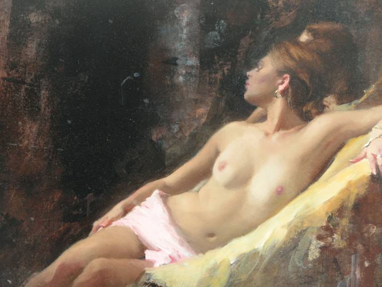 Original Figurative Nude Painting by Michael Alford