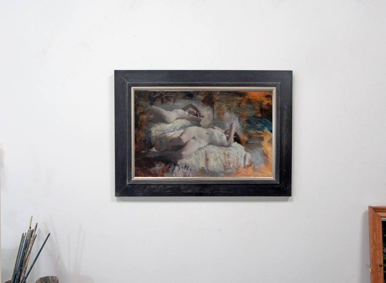 Original Figurative Nude Painting by Michael Alford