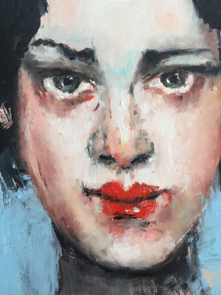 Original Figurative Portrait Painting by Miruna Cojanu