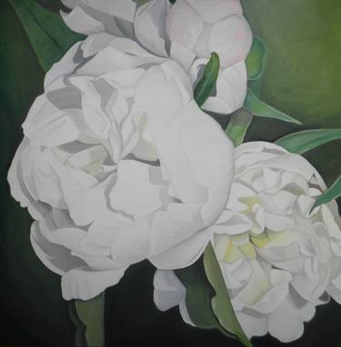 Print of Realism Floral Paintings by Tracey Hall