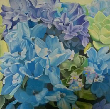 Original Realism Floral Paintings by Tracey Hall