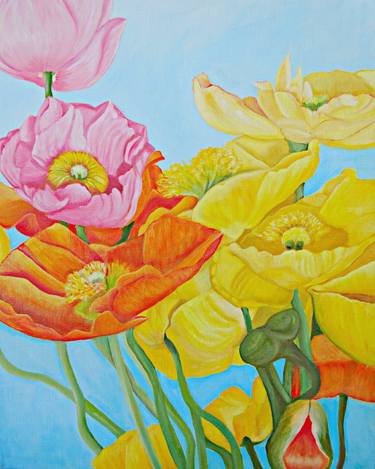 Print of Floral Paintings by Tracey Hall