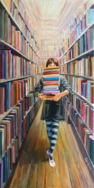 Girl with books thumb