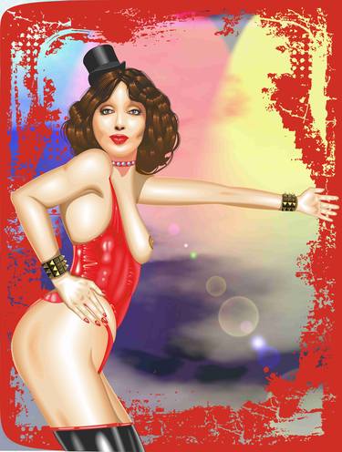 Original Figurative Erotic Mixed Media by Peter Bratt