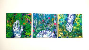 Original Surrealism Patterns Paintings by Grażyna Wikierska