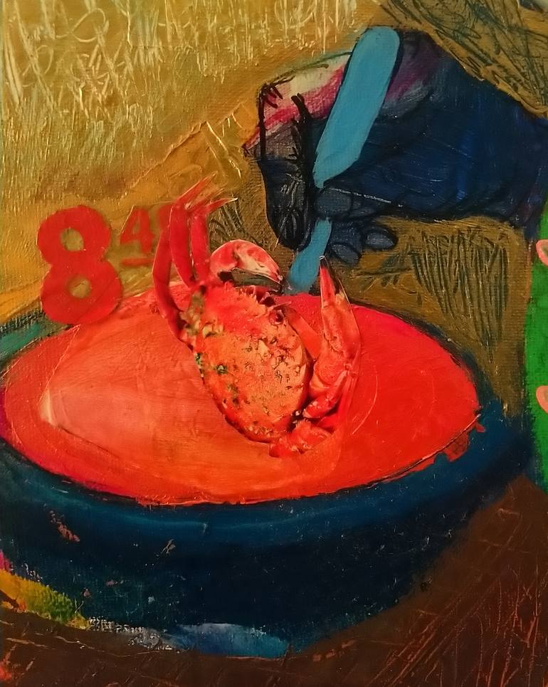 Original Conceptual People Painting by GrażYna Wikierska
