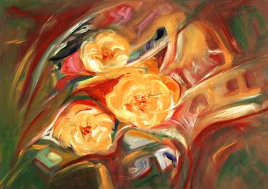Print of Abstract Floral Paintings by Ana Cabrera Grohs