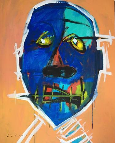 Original Abstract Portrait Paintings by Jaques de Bruyn