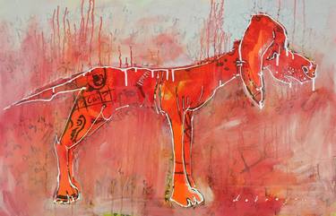 Original Abstract Animal Paintings by Jaques de Bruyn