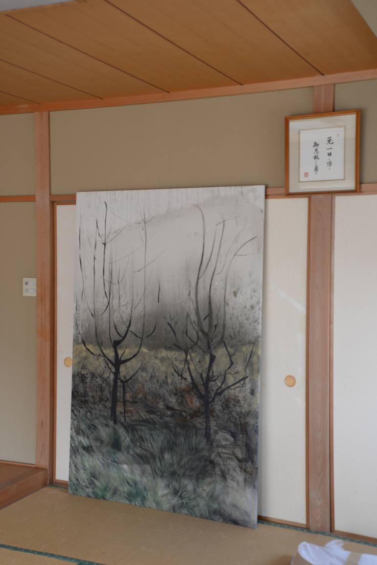 Original Portraiture Landscape Painting by takako ishii