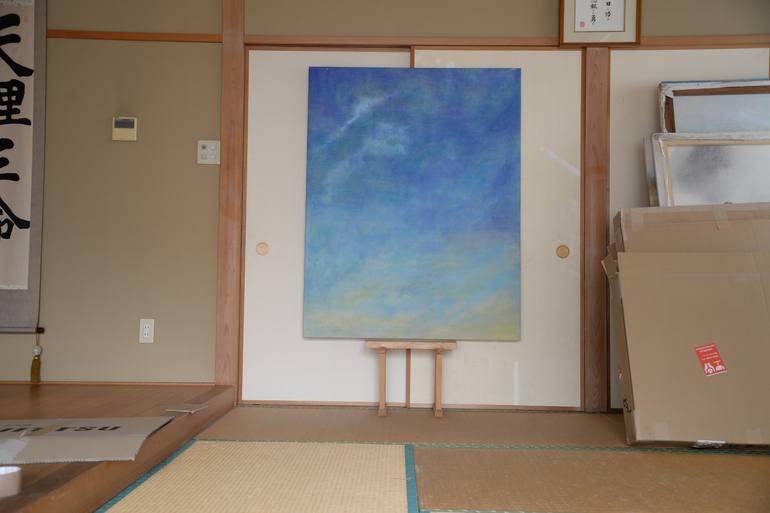 Original Abstract Aerial Painting by takako ishii