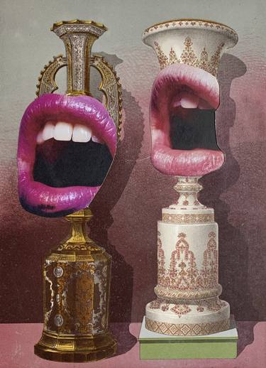 Original Surrealism Classical mythology Collage by Riikka Fransila
