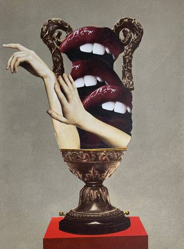 Original Dada Classical mythology Collage by Riikka Fransila