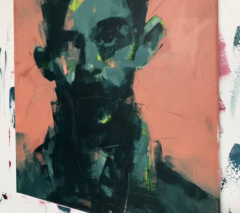 Original Abstract Portrait Painting by Anthony Vandertuin