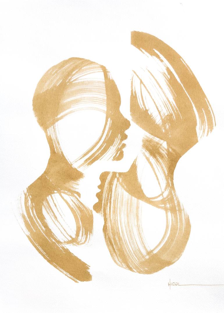 Print of Abstract People Paintings by Nicol Vacaru