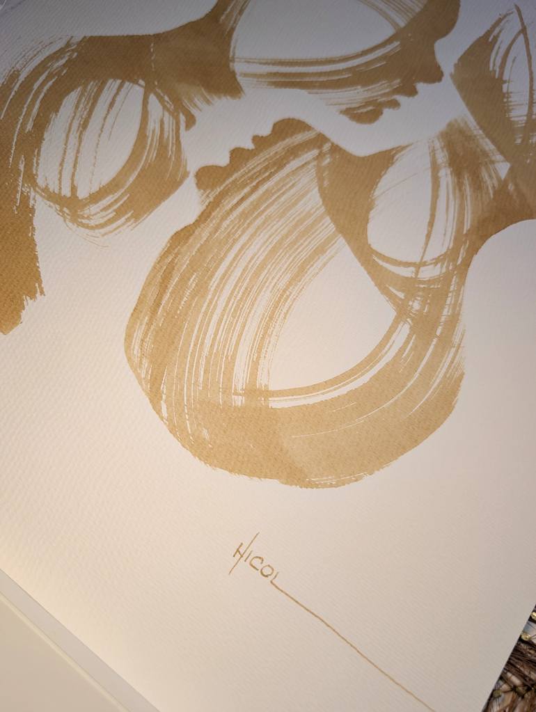 Original Abstract People Painting by Nicol Vacaru