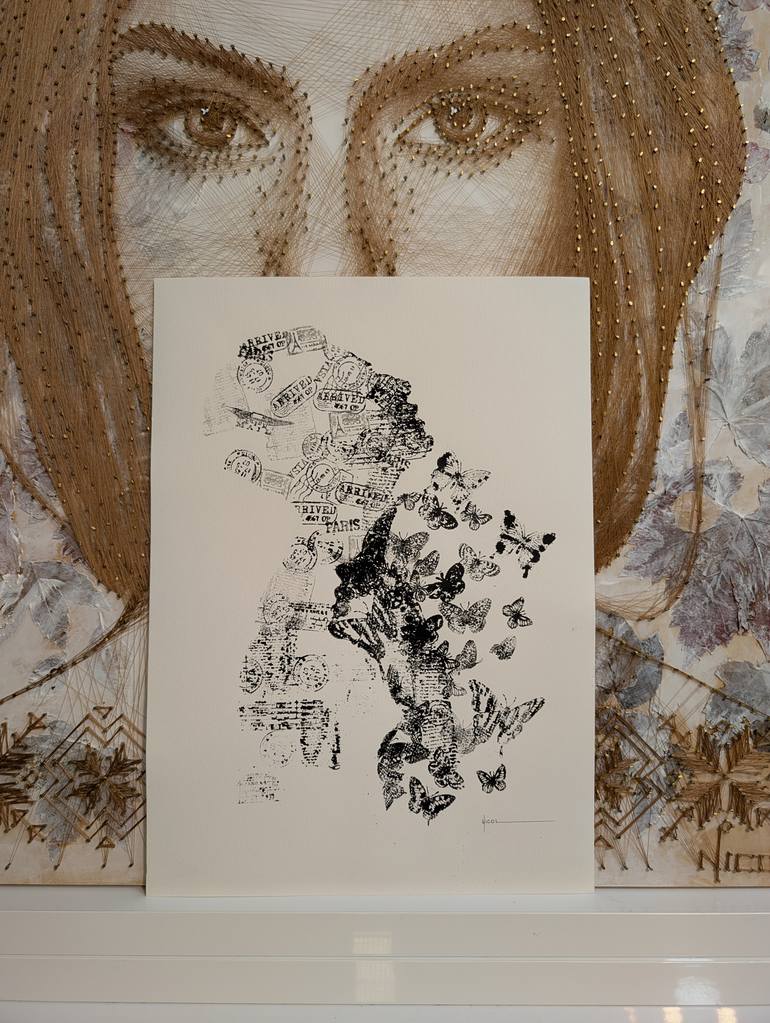 Original Conceptual Abstract Painting by Nicol Vacaru