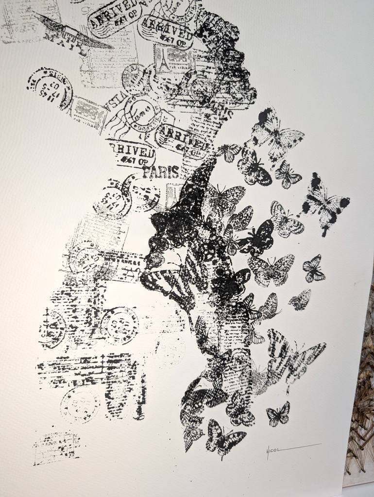 Original Conceptual Abstract Painting by Nicol Vacaru