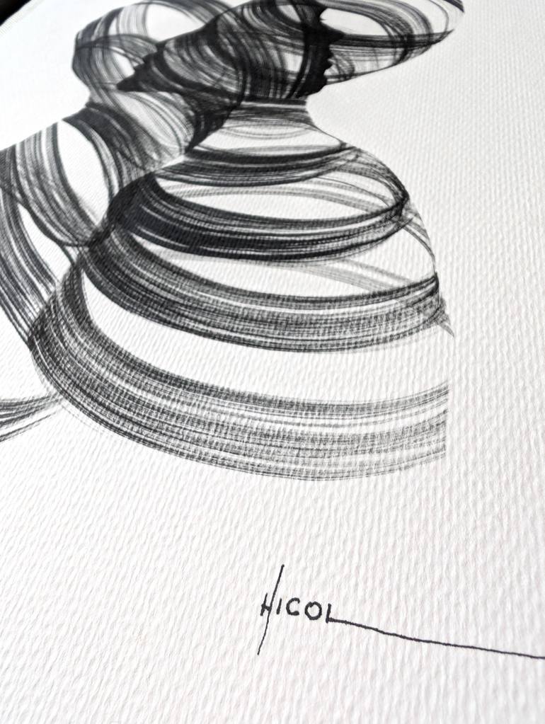 Original Minimalism People Painting by Nicol Vacaru