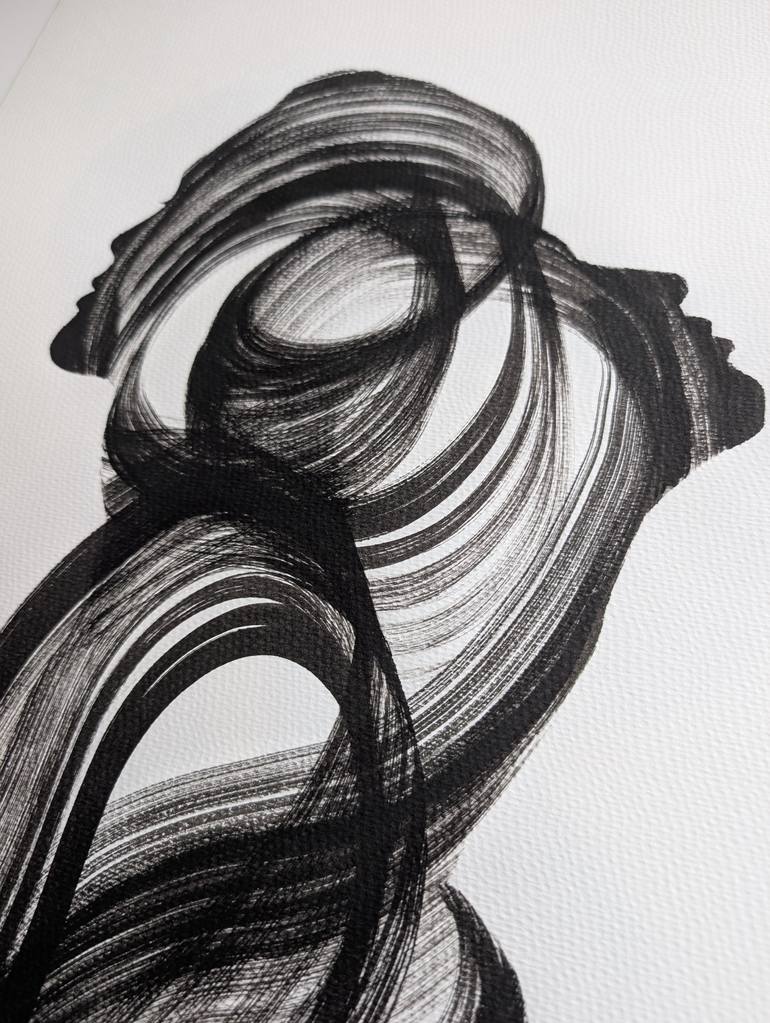 Original Minimalism People Painting by Nicol Vacaru