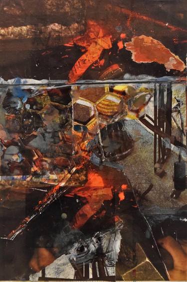 Original Abstract Expressionism Home Collage by Andreas Giannoutsos