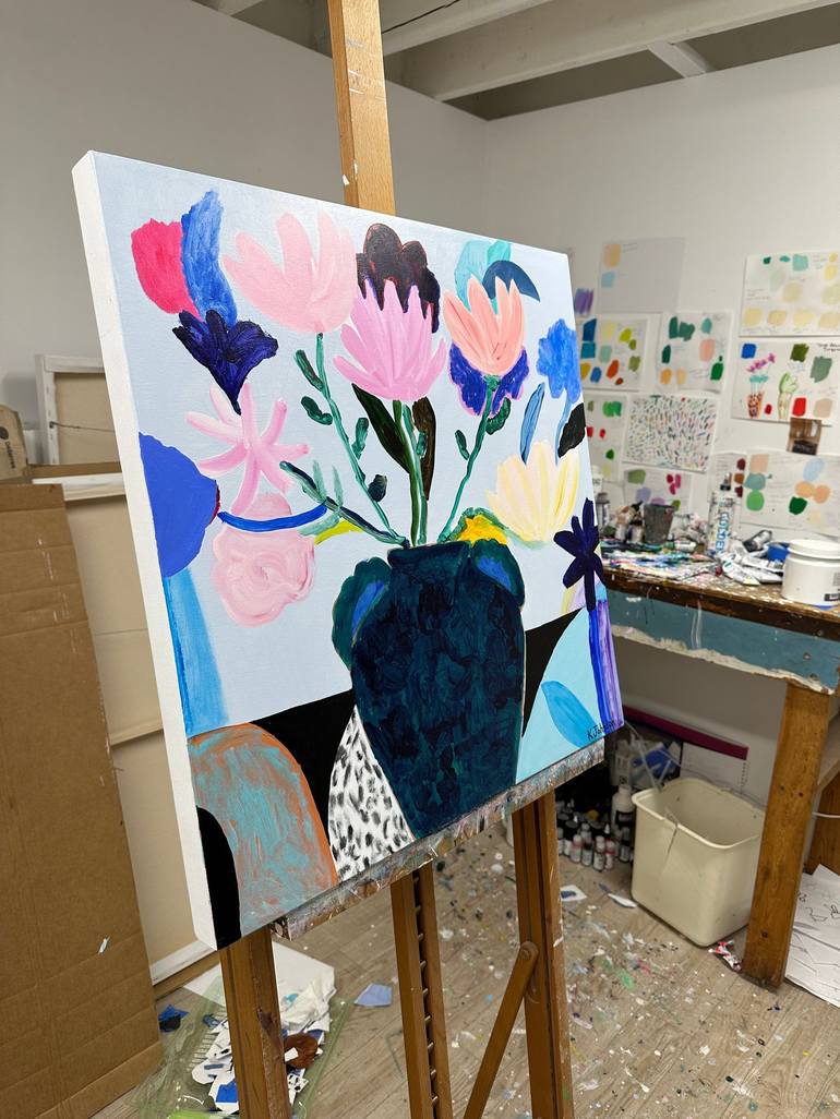 Original Contemporary Floral Painting by Kaitlin Johnson