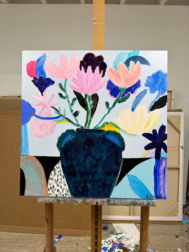 Original Contemporary Floral Painting by Kaitlin Johnson