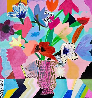 Original Contemporary Floral Paintings by Kaitlin Johnson