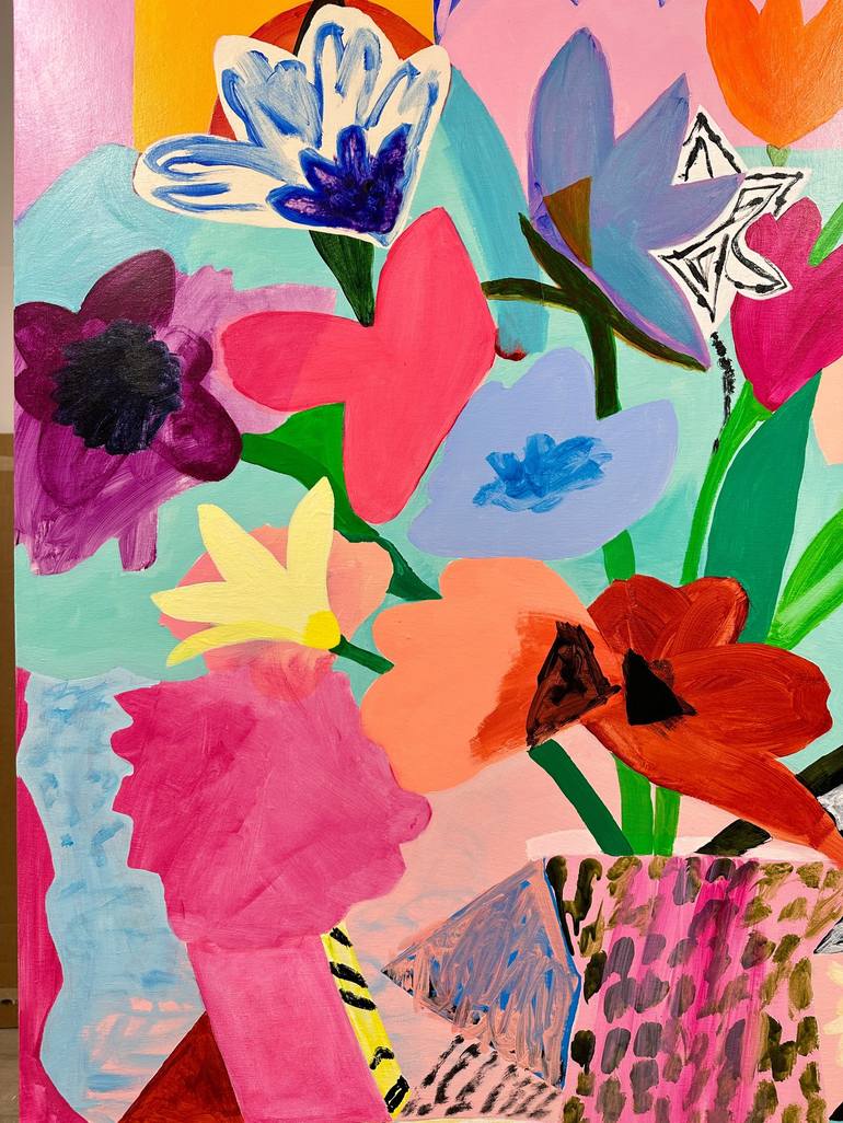 Original Contemporary Floral Painting by Kaitlin Johnson
