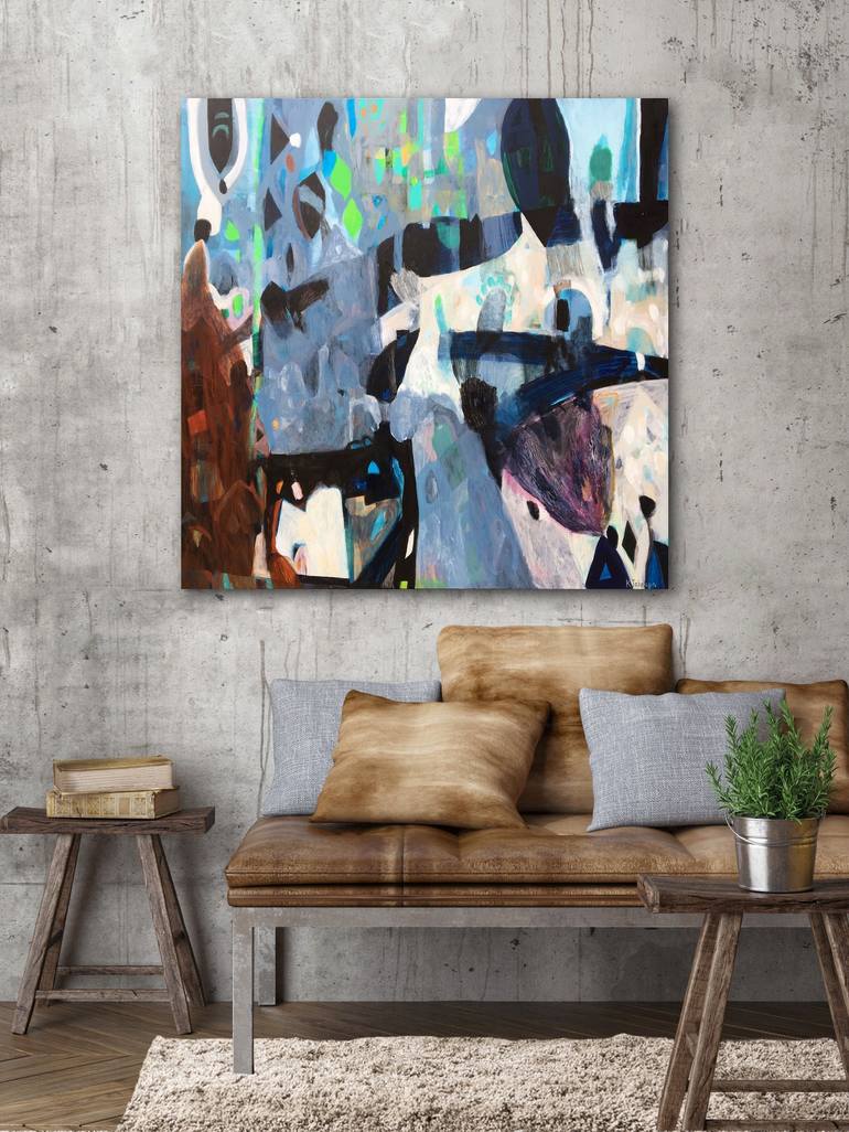 Original Abstract Expressionism Abstract Painting by Kaitlin Johnson