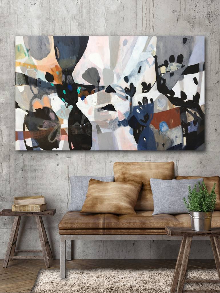 Original Abstract Expressionism Abstract Painting by Kaitlin Johnson