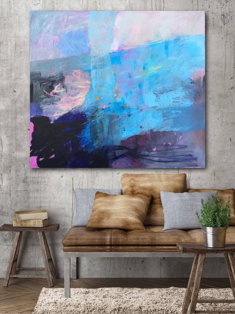 Original Abstract Expressionism Abstract Painting by Kaitlin Johnson