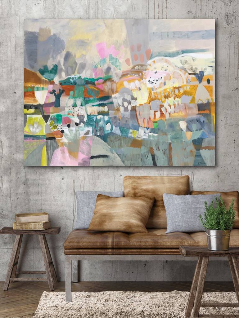 Original Abstract Landscape Painting by Kaitlin Johnson